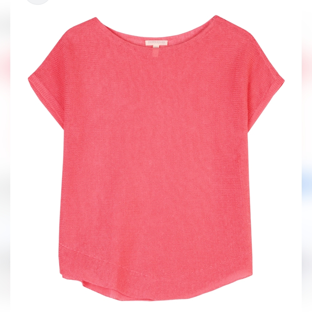 Eileen Fisher Organic Cotton Gauge Knit Top